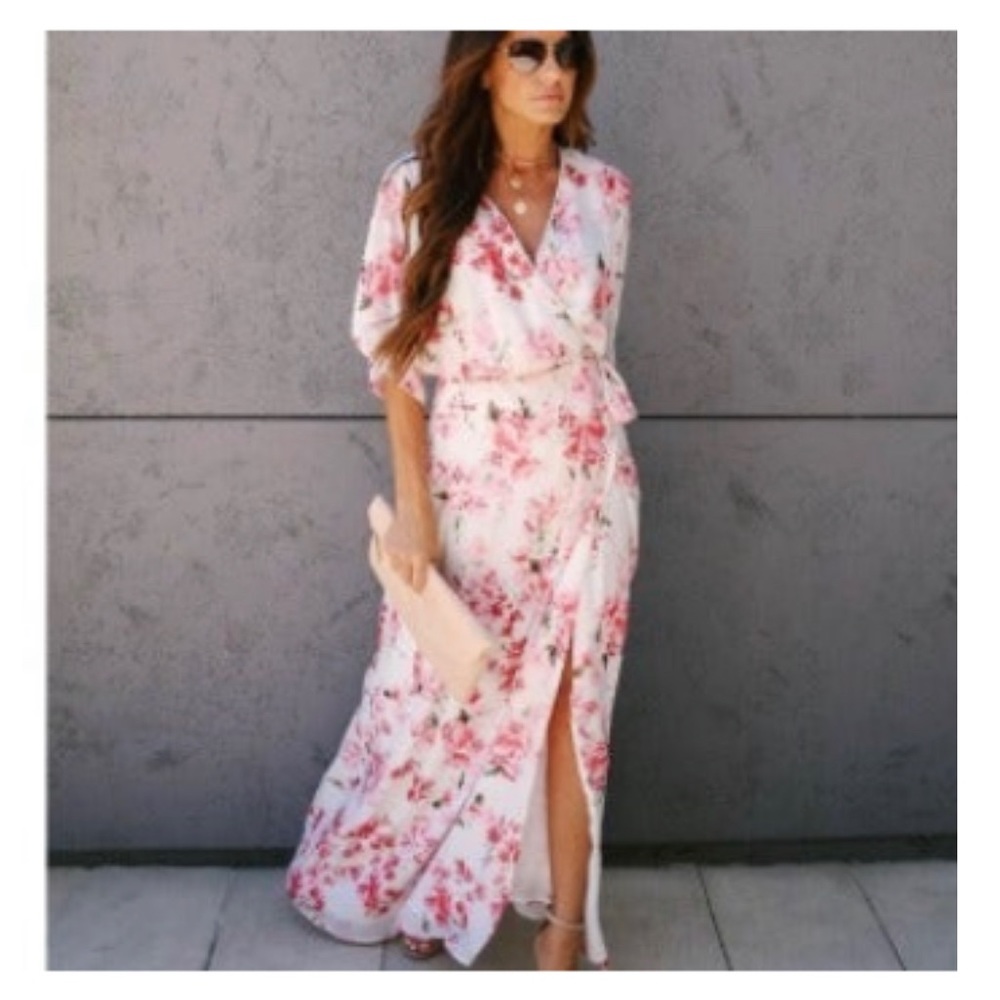 If by Sea Wrap Maxi Dress